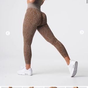 NVGTN Brown Patterned Leggings